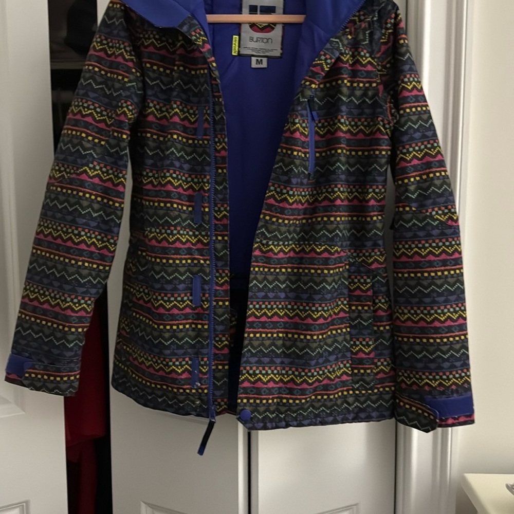 Burton Blue Jacket with Multicolor Accents